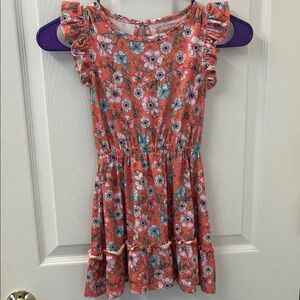 BCBGirls Pink and Blue Floral Dress